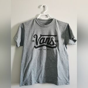 (3/$12) - Vans Boys T-Shirt. Grey/Black. Small